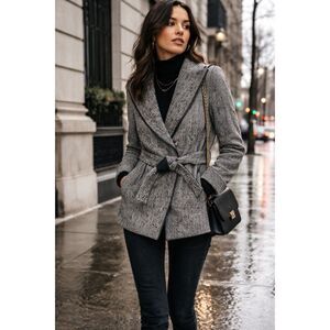 Trina Turk Wool Blend Coat - Size 0